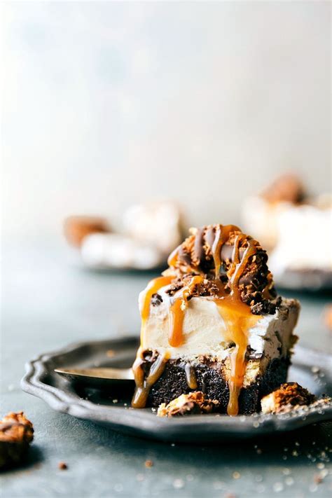 Brownie Ice Cream Bars With Samoas Chelseas Messy Apron Yummy Food Dessert Eat Dessert