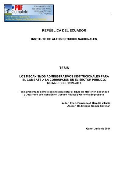 Rep Blica Del Ecuador Tesis Repositorio Digital Iaen Instituto De