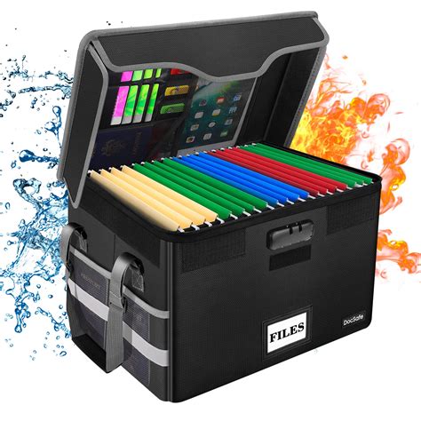 buy docsafe file box fireproof document box  lockfile storage
