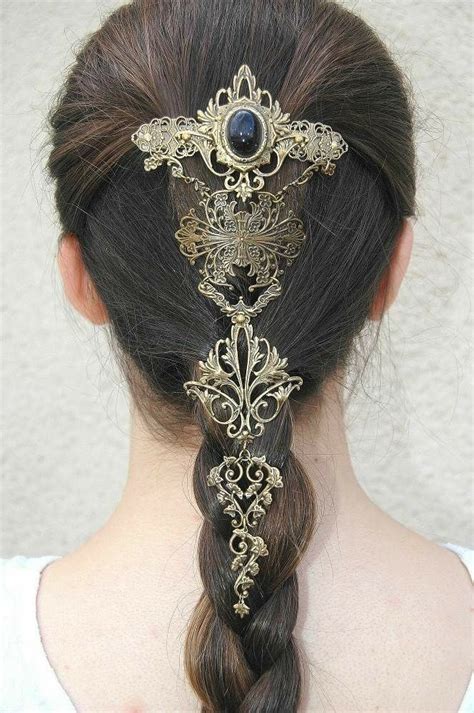 Pin By Josie Flores On Steampunk Accessories Hair Jewelry Hair