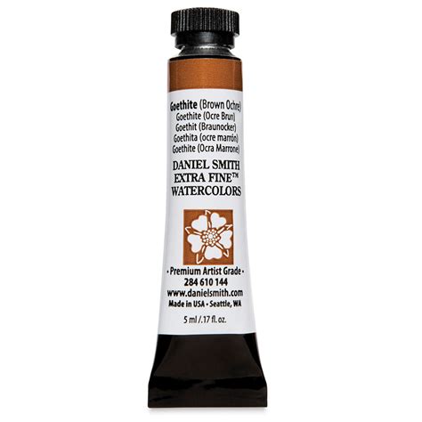 Daniel Smith Extra Fine Watercolor Goethite Brown Ochre 5 Ml Tube