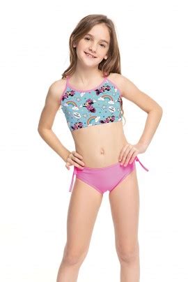 Traje De Ba O Bikini Minnie Ni A Cocot Infantil