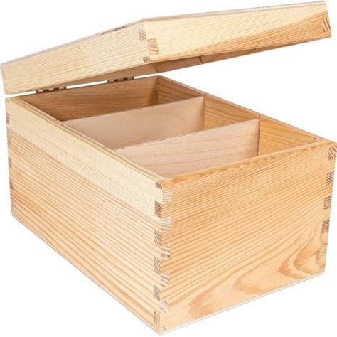 Boite Rangement En Bois Pour Cd Et Dvd 16 X 24 X 14 Cm 3