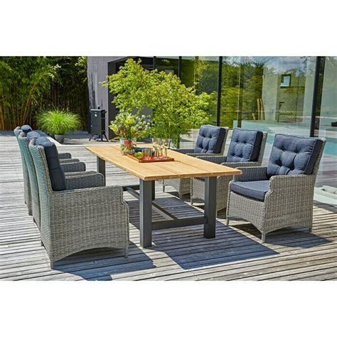 Sunfun Gartentisch L X B X H 240 X 100 X 75 Cm Teak Natur BAUHAUS