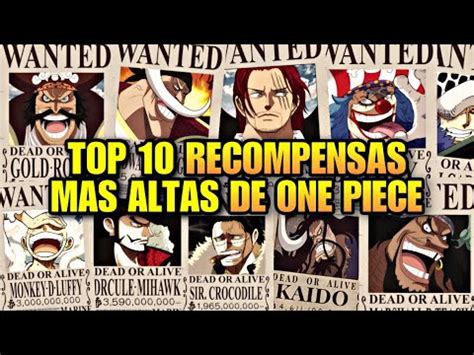 Las Recompensas M S Altas De La Historia De One Piece Youtube