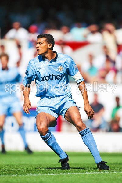 Keith Curle Manchester City V Arsenal Highbury 1991 Print Football