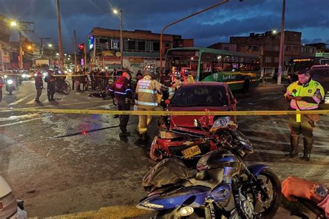 Por Lo Menos 10 Heridos En Accidente En El Sur De Bogotá Un Alimentador De Transmilenio Chocó