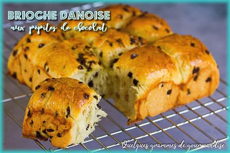 Brioche danoise aux pépites de chocolat