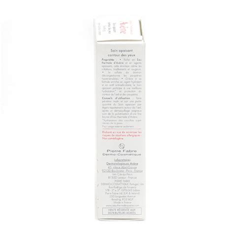 Avene Contour Des Yeux Soin Apaisant Rougeurs Irritations