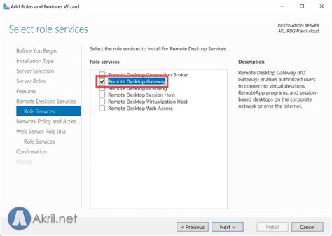 Installation De Remote Desktop Gateway Sur Windows Server 2016 Akril Net