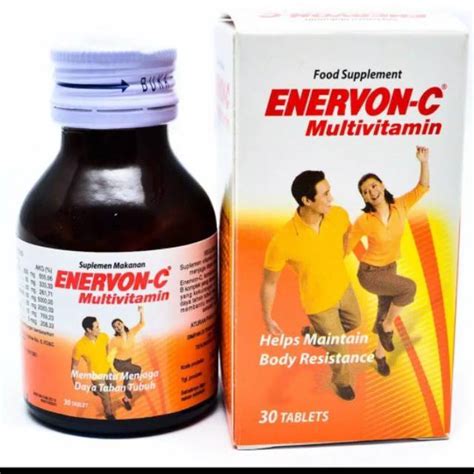 Jual Enervon C Kemasan Botol Isi 30 Tablet Vitamin C Vitamin 500mg Termurah Se Shopee