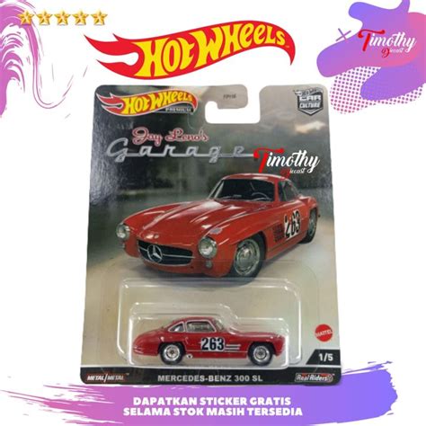 Hot Wheels Premium Mercedes Benz 300 SL Merah Jay Leno S Garage 938N Lazada Indonesia