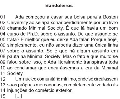 INSTRUÇÃO Responder à questão base no text Prisma