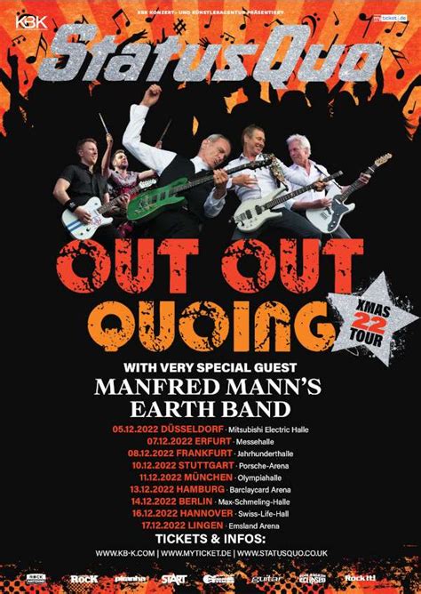 Status Quo K Ndigen Weitere Tour An Out Out Quoing Xmas Rock