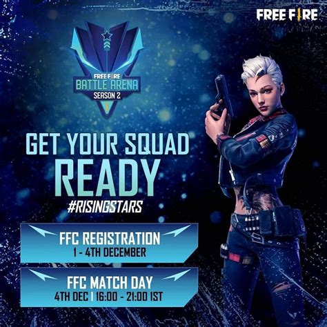 Free Fire Battle Arena Season Registration Process Format And