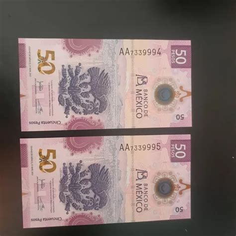 Nuevos Billetes Pesos Tenochtitlan Ajolote Serie A A En Venta En