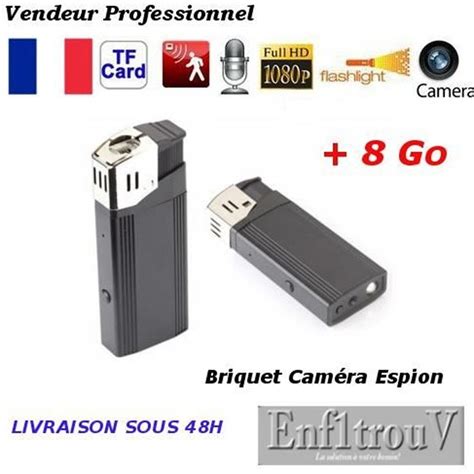 Briquet Cam Ra Cachee Espion Full Hd P Go Cdiscount Appareil