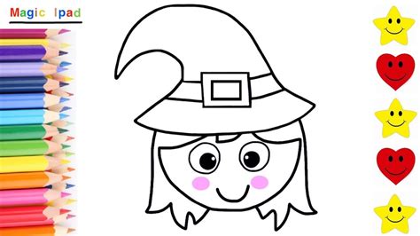 Como Dibujar Una Bruja Kawaii Halloween Dibujos Para Ni Os How To