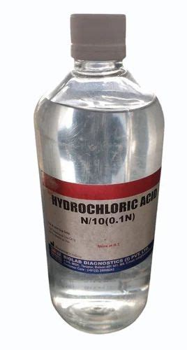 Laboratory Hydrochloric Acid N10 500 Ml 99 At 120 Bottle In Indore