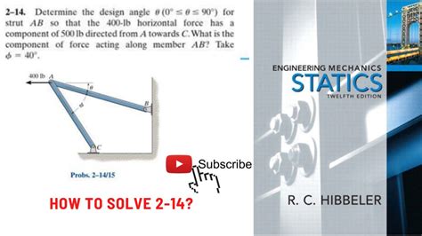 Rc Hibbeler Statics Th Hibbeler Solutions Manual Youtube