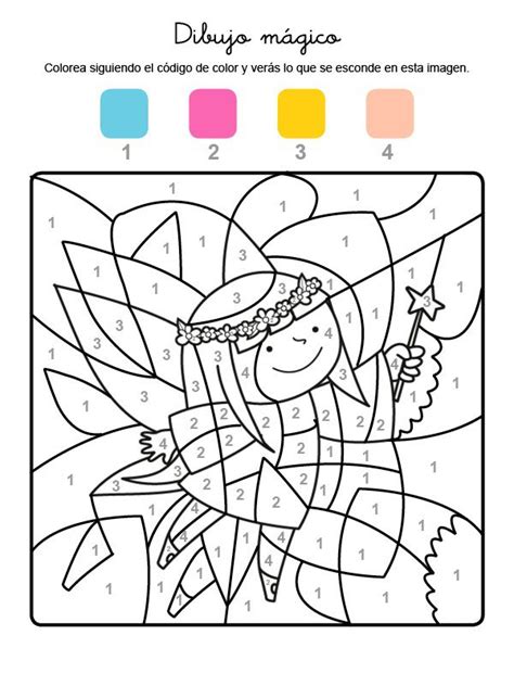 Dibujo Mágico De Un Hada Dibujo Para Colorear E Imprimir