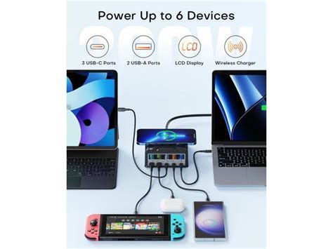 Usb Charging Station Asometech W Ports Fast Usb C Charging Station