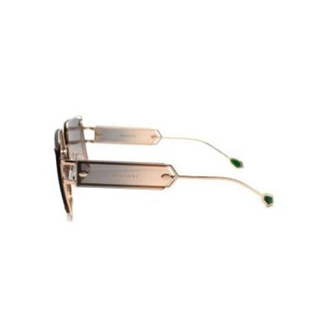 Bvlgari Gold Tone Square Sunglasses For Sale at 1stDibs