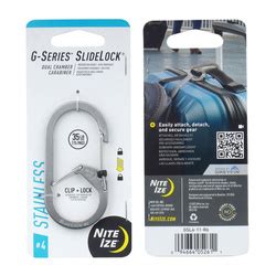 Nite Ize G Series Slidelock Dual Chamber Carabiner Stainless