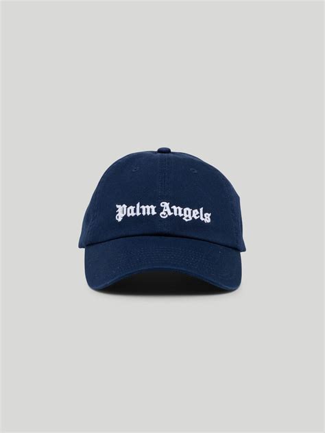 BLUE CAP LOGO in blue - Palm Angels® Official