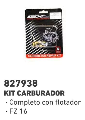 Kit Carburador Completo Yamaha Fz Fazzer Calidad Original Cuotas