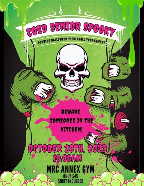 COED Senior Spooky Halloween Pickleball Tournament – Wichita Pickleball