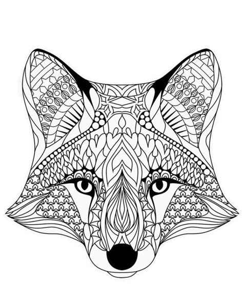 Mandala Fox Coloring Page Printable Porn Sex Picture