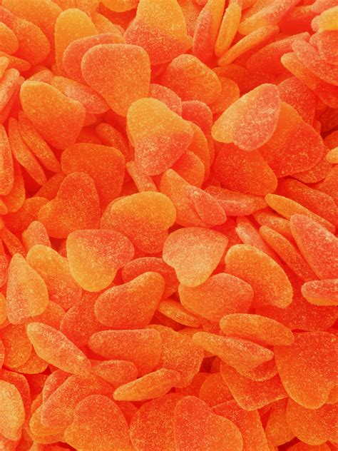 Orange Candy Hearts Orange Aesthetic Orange Wallpaper Orange Color