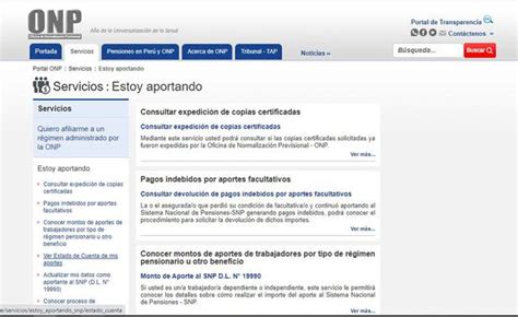 Onp De Qu Manera Puedo Ver El Estado De Cuenta De Mis Aportes Al Snp