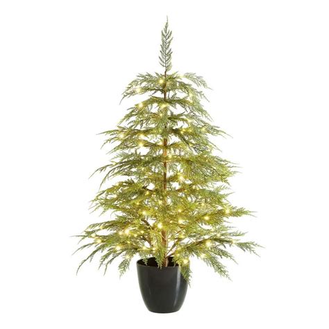 My Texas House Pre Lit Cypress Artificial Christmas Tree Green