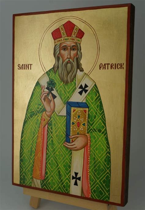 Saint Patrick Of Ireland Large Orthodox Icon Blessedmart