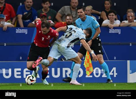 Otar Kakabadze Georgia Pedro Neto Portugal During The UEFA Euro