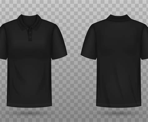 3d Black Polo Shirts Mockup