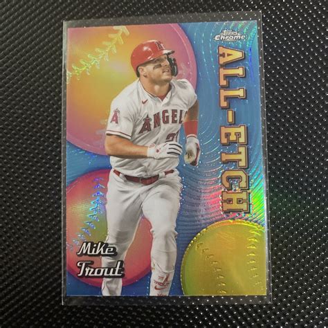 Topps Chrome All Etch Mike Trout Ebay