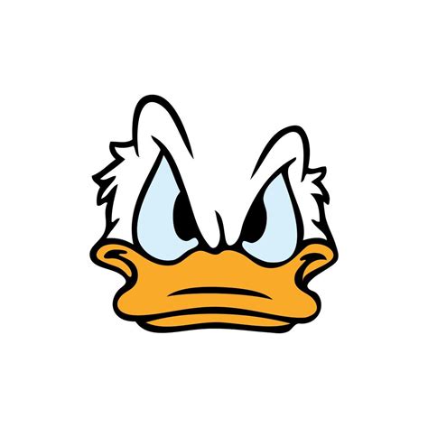 Donald Duck Disney Face Head Angry Pissed off Annoyed Disney - Etsy