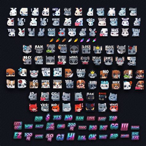 100 Twitch Emotes Package - Etsy