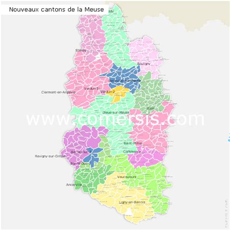 Carte Nouveaux Cantons De La Meuse Pour Word Et Excel 32224 Hot Sex