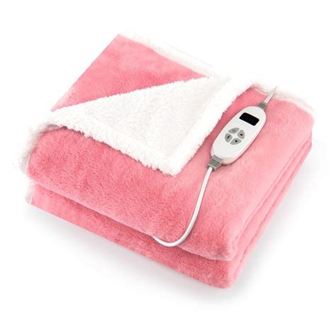 Tangkula Heated Blanket 60 X 50 Electric Blanket Throw Warming