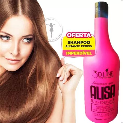 Shampoo Que Alisa 3dline Para Todo Tipo De Cabelo Profiss Parcelamento Sem Juros