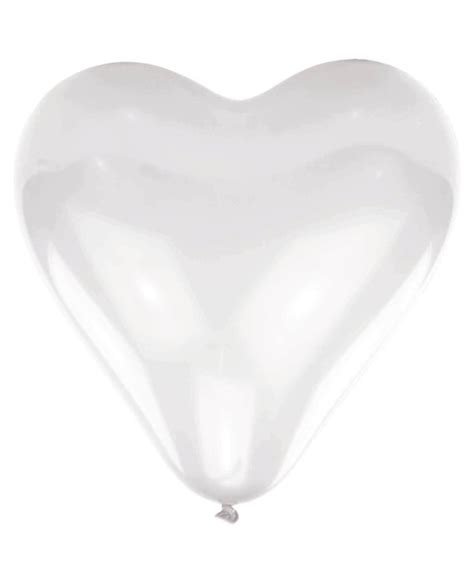 Globos Latex Forma Corazon Blanco Cm Liragram