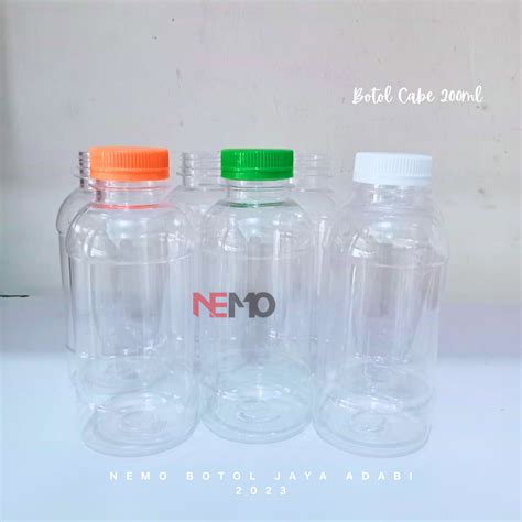 Jual Botol Cabe 200ml Plastik Pet Botol Sambel 200ml Botol Jus 200ml