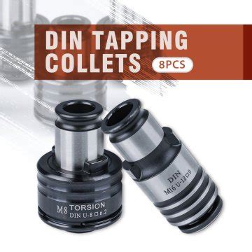 GT12 DIN Tapping Collet Chucks 8PCS For SFX 16R Electric Tapping