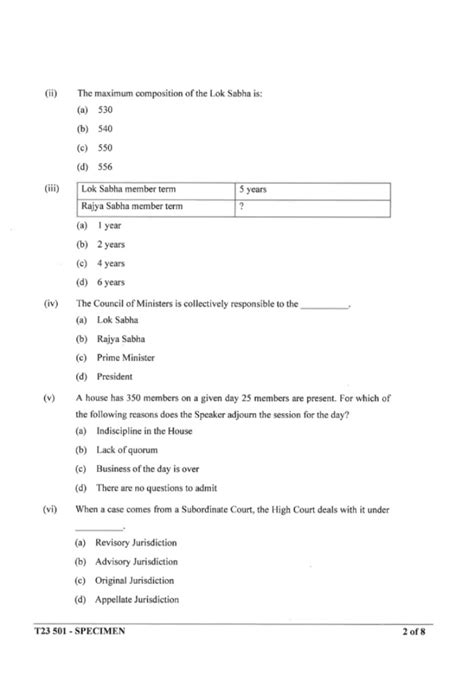 Icse History And Civics Specimen Paper With Solutions Answer Key