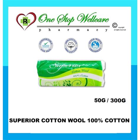 Superior Cotton Wool 50g 300g Shopee Malaysia