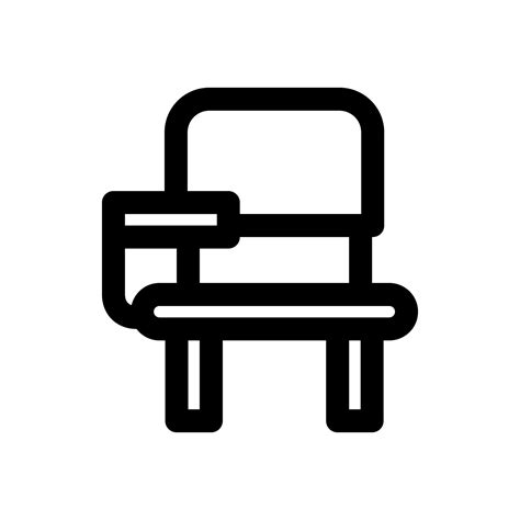 school desk chair design element 26512763 Vector Art at Vecteezy